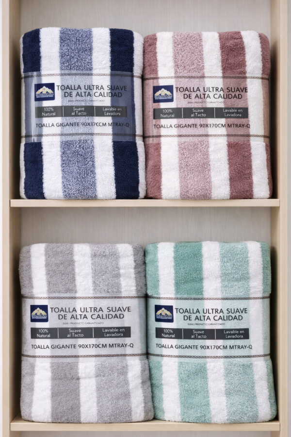 Producto - Toallón Secado Rápido Rayado