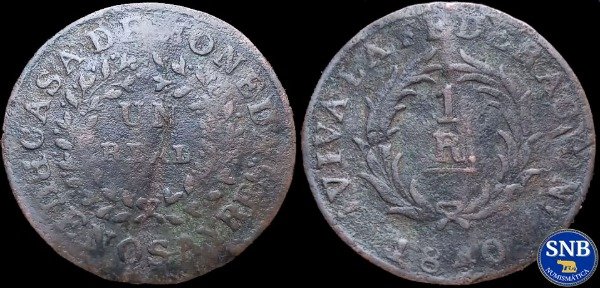 Producto - Buenos Aires - 1 Real (1840) A1-R2 [F+] CJ #16.1.2 - Confederación Argentina