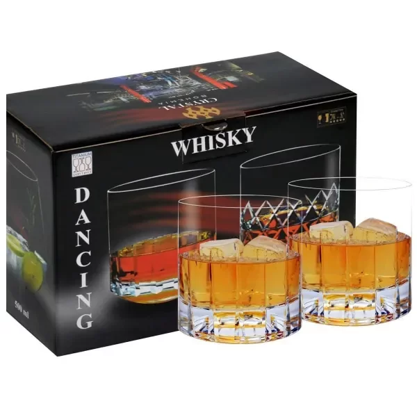 Producto - Vaso Bohemia Whisky T/Reja Rombo 560ml x 2unid