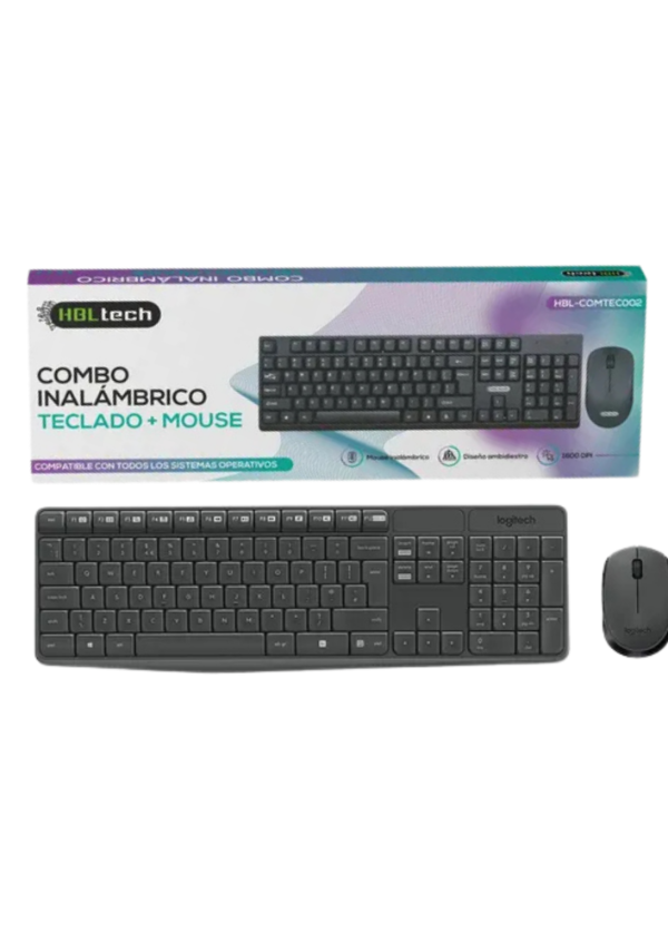 Producto - COMBO INALAMBRICO TECLADO+MOUSE HBL-COMTEC002