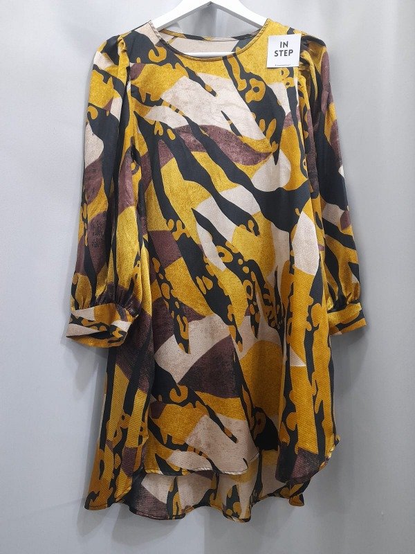 Producto - VESTIDO MANGA GLOBO ABSTRACTO