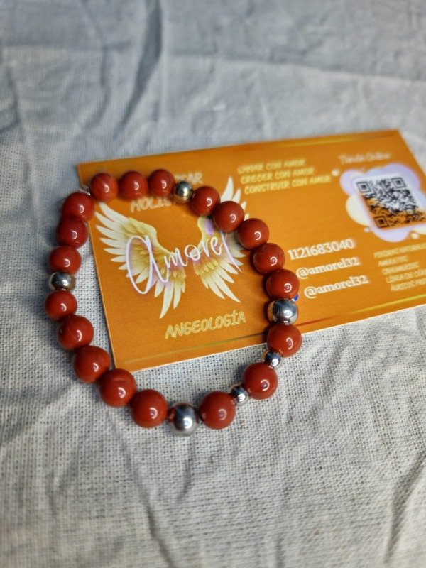 Producto - Pulsera Jaspe Rojo Chakra Raíz