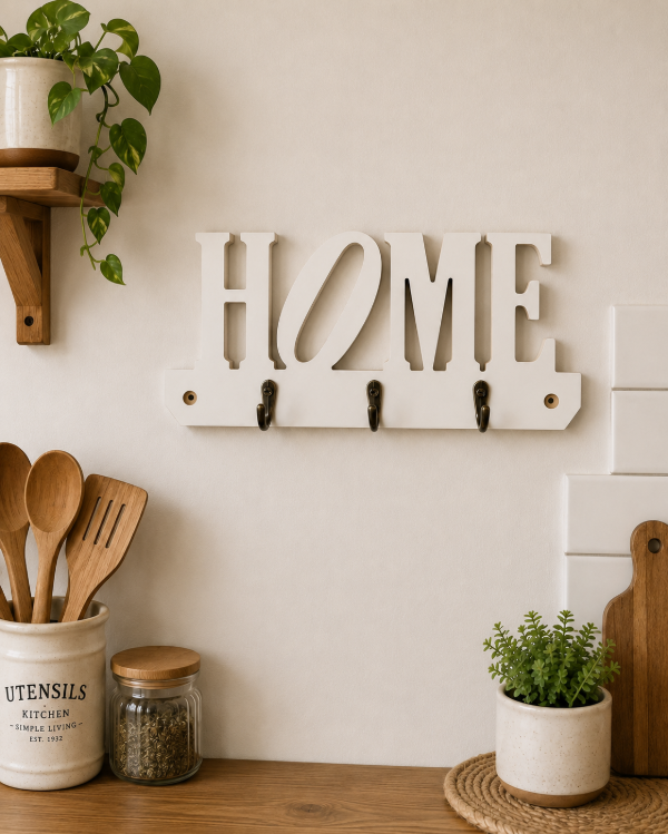 Producto - perchero home con 3 ganchos color blanco