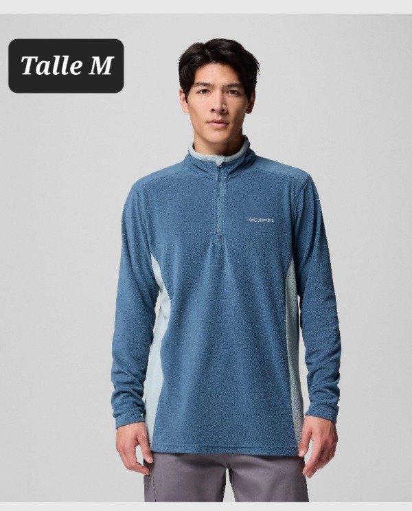 Producto - Buzo micropolar Columbia talle M celeste combinado