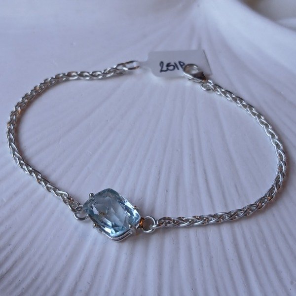 Producto - Pulsera Plata 925 topacio celeste