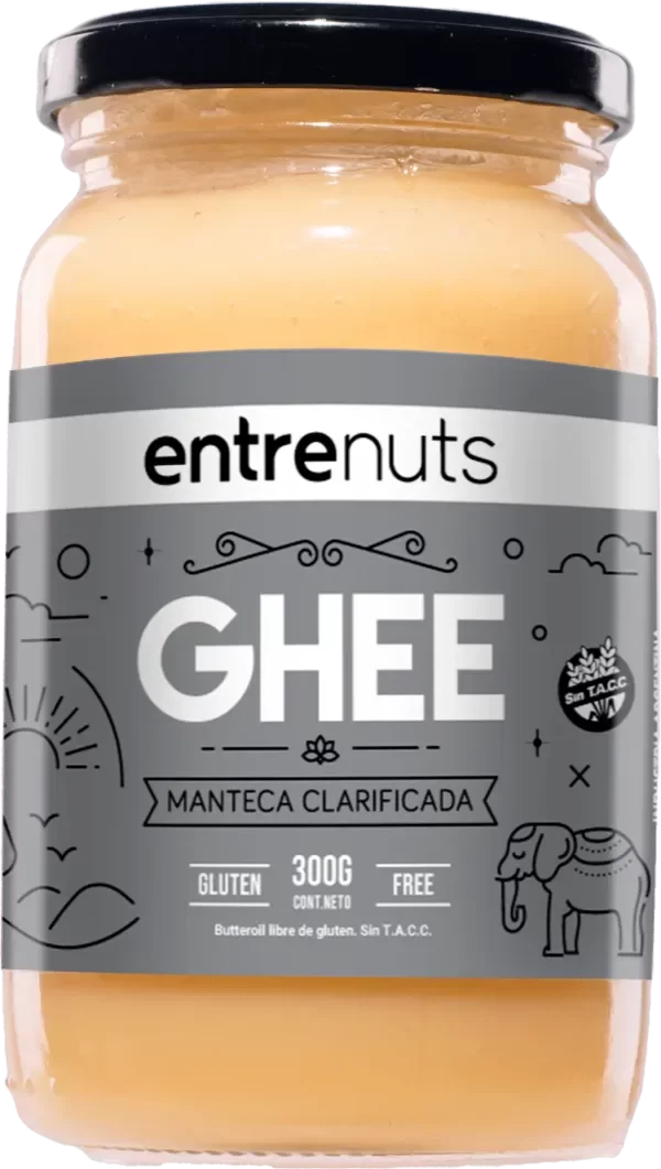 Producto - Entrenuts Ghee Manteca Clarificada Libre De Gluten Sin T.A.C.C 300 Grs