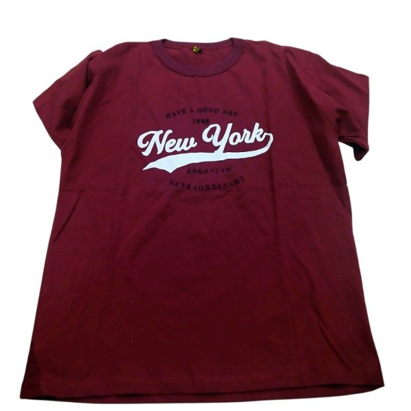 Producto - Remera hombre "New york" T6 bordo