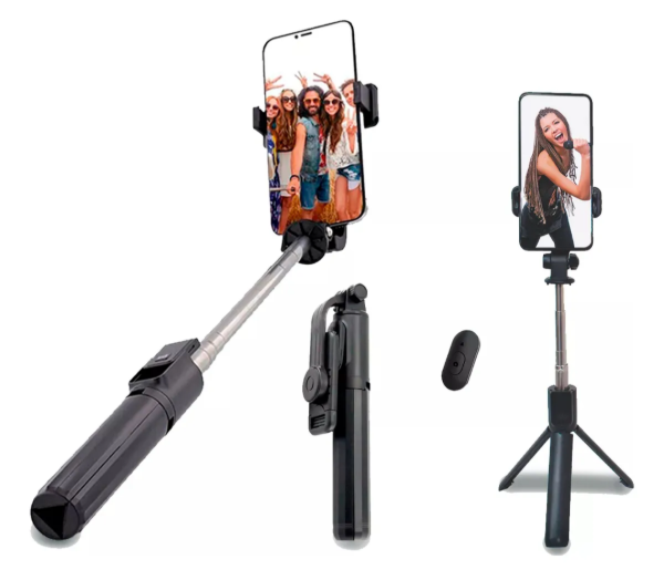 Producto - Palo de Selfie Extensible con Control Remoto BT y Tripode