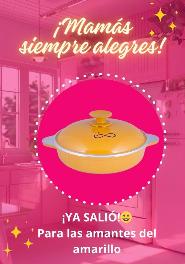Producto - Sartén amarilla con asas