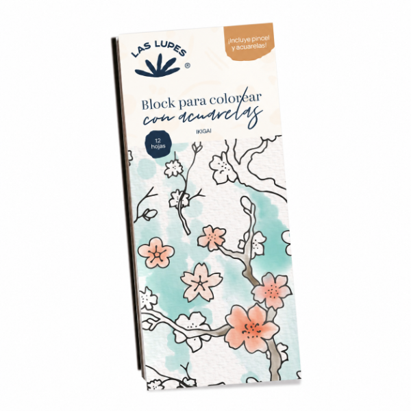 Producto - LIBRETA PARA COLOREAR CON ACUARELAS - Ikigai - 0