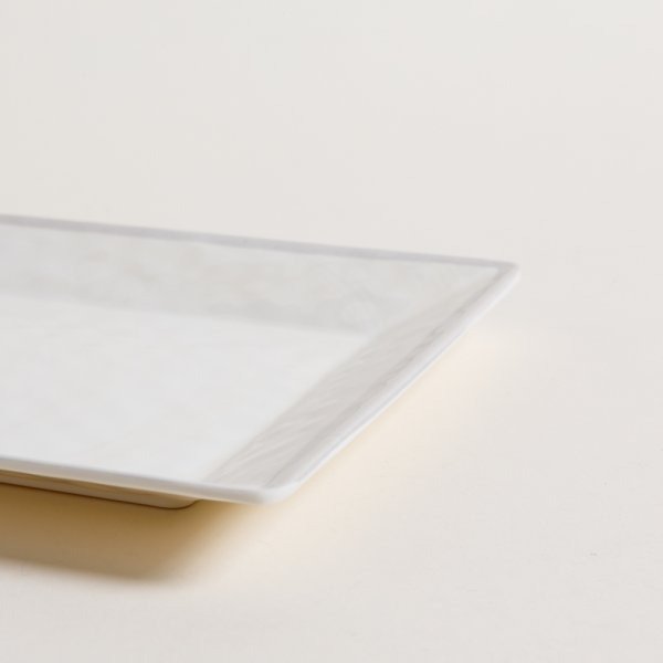 Producto - Bandeja Melamina rectangular XL con borde gris