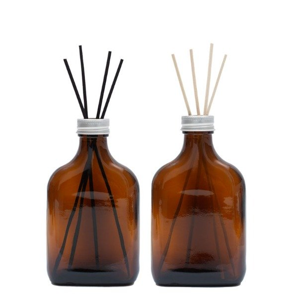 Producto - PETACAS DE VIDRIO ÁMBAR DE 200 CC.TAPAS PARA DIFUSOR. PACK 20 UNIDADES