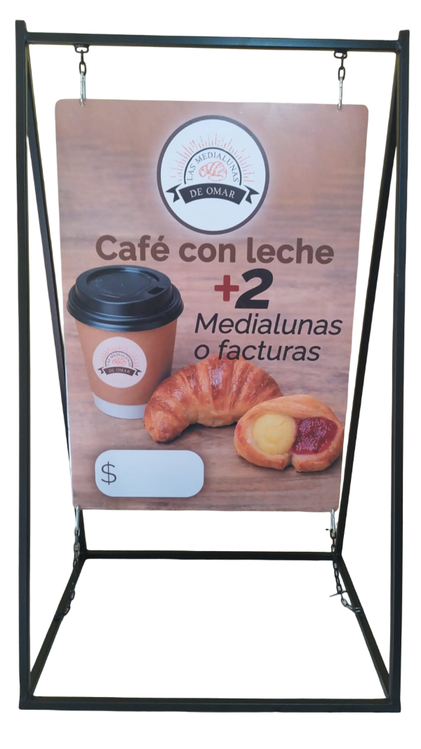 Producto - Cartel de vereda - 105 x 60 cm - GRAFICA GRATIS ambas caras
