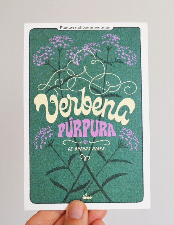 Producto - Postal - Verbena púrpura