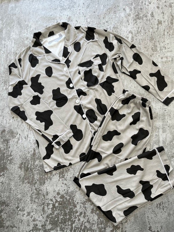 Producto - PIJAMA CAMISERO VAQUITA