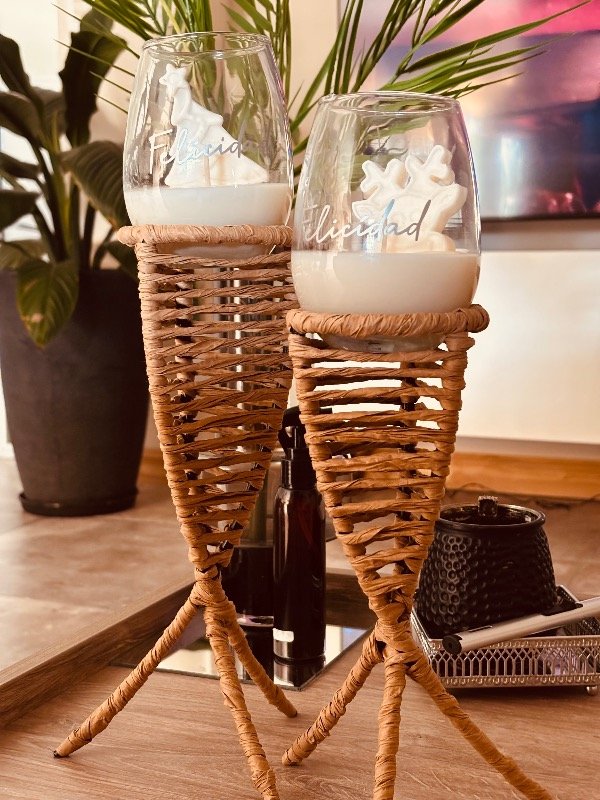 Producto - Candelabros de hilo artesanal