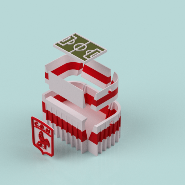 Producto - LLAVERO 3D ESTADIO MORON