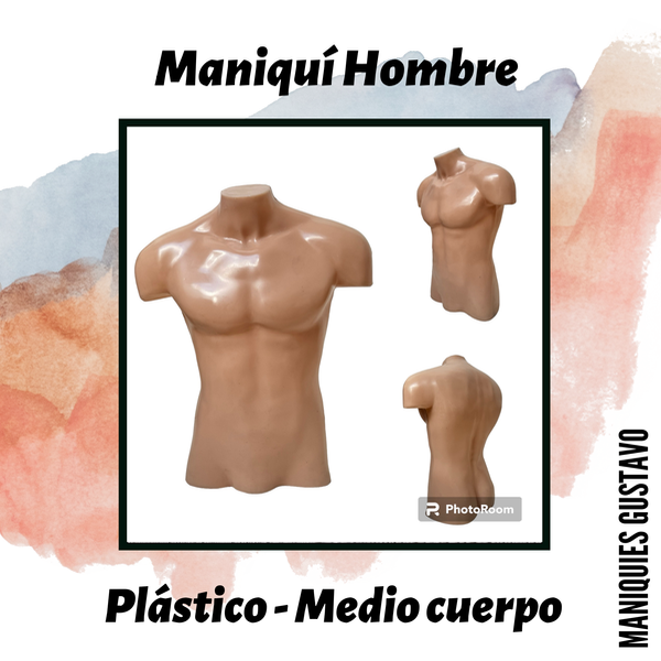 Producto - Maniquí plástico hombre medio cuerpo