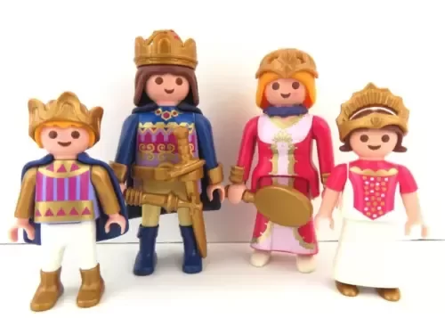Producto - Familia Real: Rey Reina Príncipe y Princesa - set x 4 - Playmobil