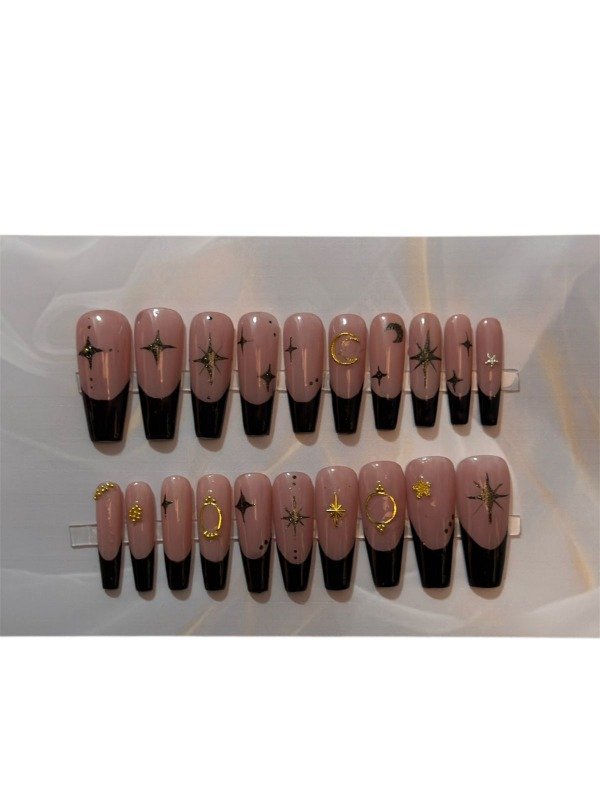 Producto - Uñas press-on Francesita negra