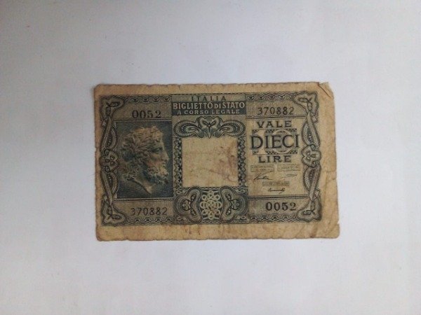 Producto - Billete 10 lire #0052 - Usado