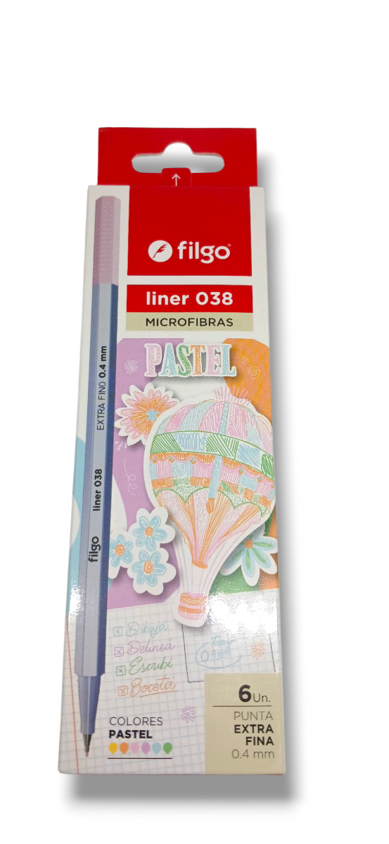 Producto - Filgo liner 038 Microfibras pastel x 6