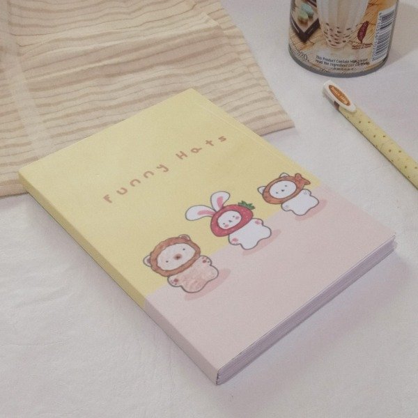 Producto - Libreta A6 cosida - Funny Hats