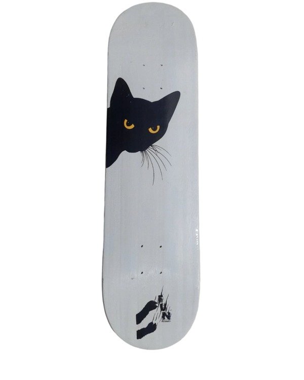 Producto - Tabla de Skate Gato Negro Guatambú Fun Skateboards