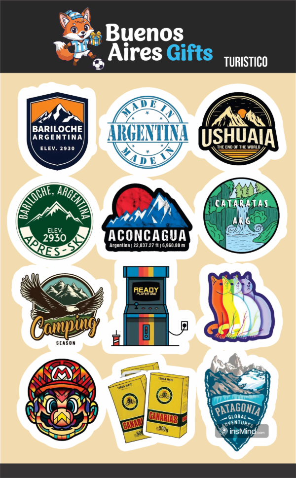 Producto - PLANCHA STICKER TURISTICOS