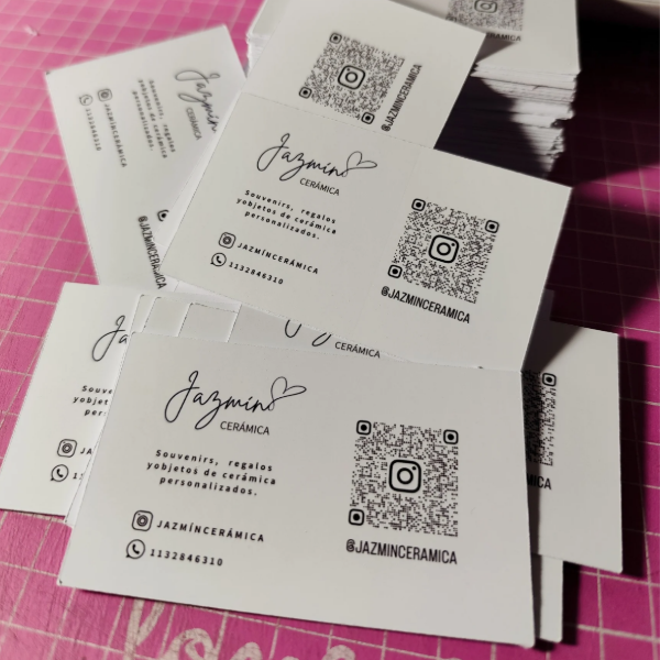 Producto - 100 Tarjetas de Presentación/Agradecimiento  9x5 cm - 4