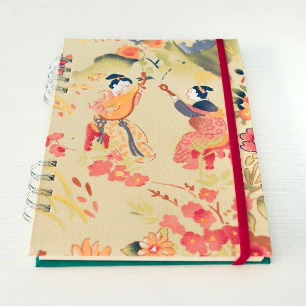 Producto - Cuaderno con Tela de Oriente - Sinfonía