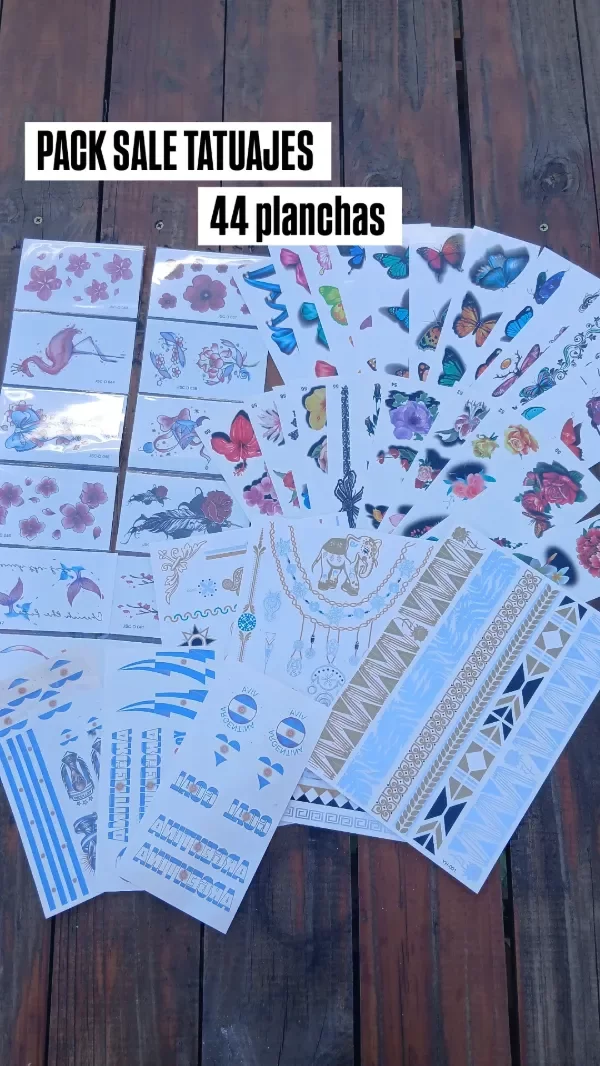 Producto - Pack tatuajes promo sale 44 planchas