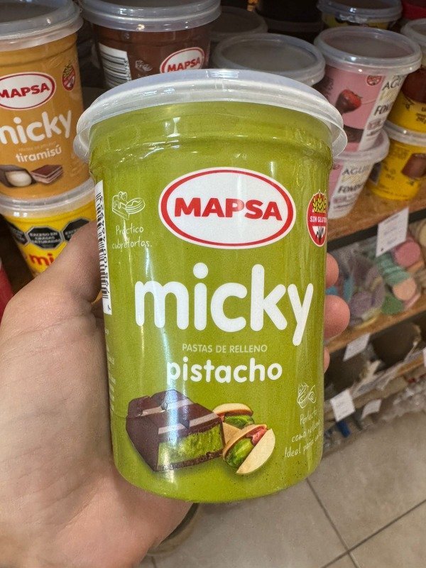 Producto - Pasta mapsa para relleno sabor pistacho x450grs