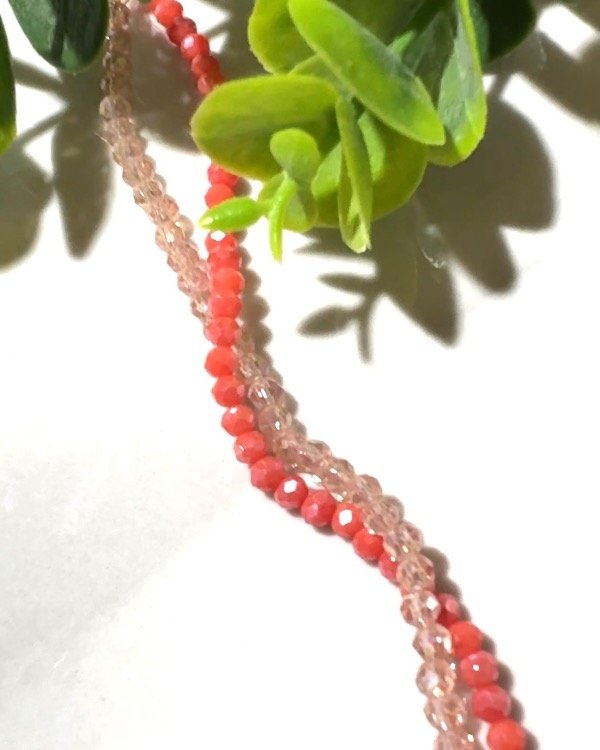 Producto - 2 TIRAS CRISTAL DE ROCA 3MM ROSA SALMON