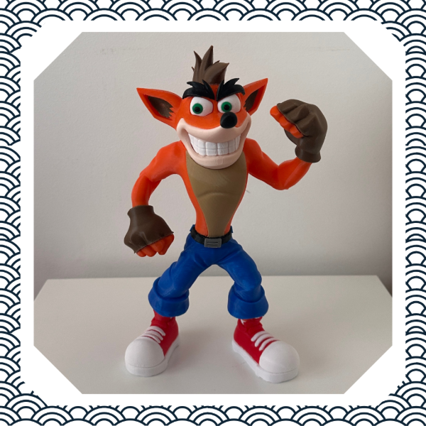 Producto - Figura de Crash Bandicoot 28cm Full Color - Edición Coleccionable 3D