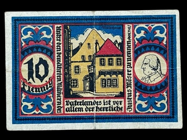 Producto - Alemania - Osnabruck (1921) 10 Pfennig