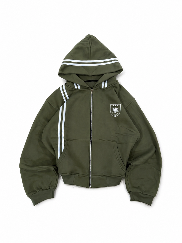 Producto - Zip hoodie style/green