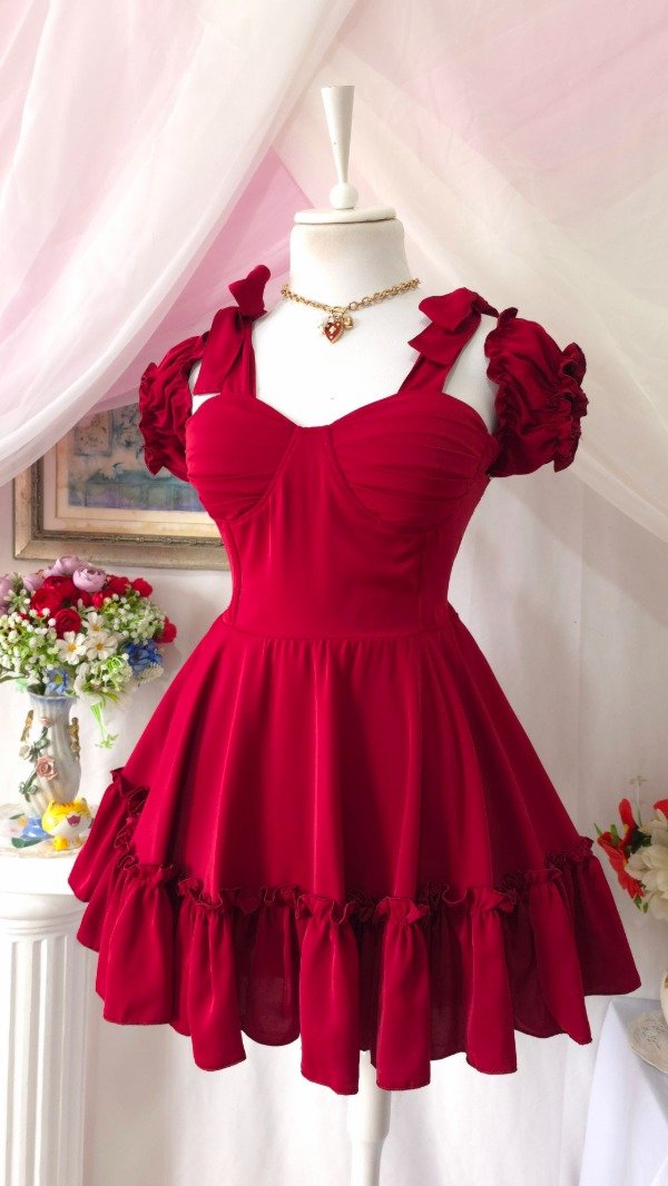 Producto - Vestido Coquette Nadine Bordoo! IMPORTADO NUEVO