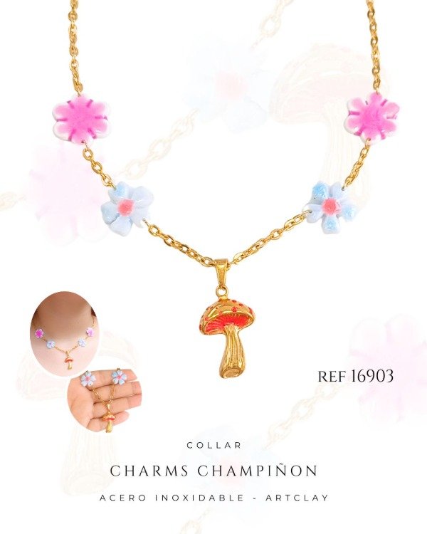 Producto - COLLAR CHARMS CHAMPIÑON  REF 16903