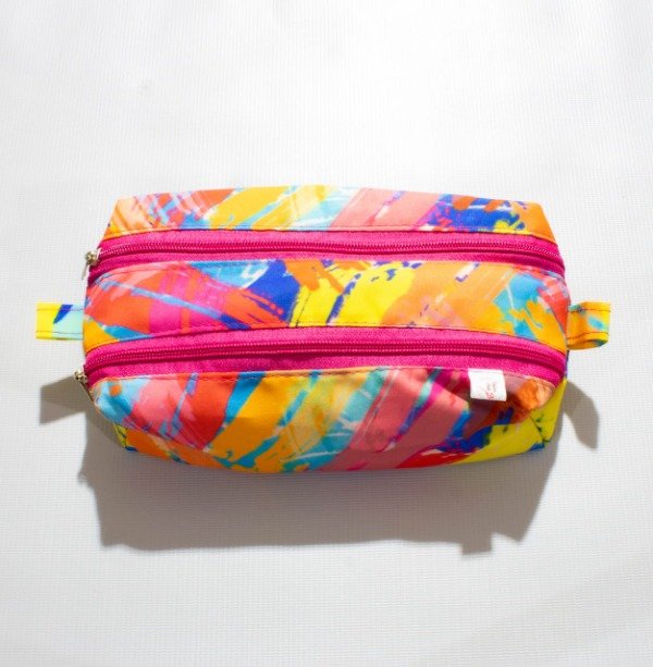 Producto - Cartuchera doble rosa y amarillo