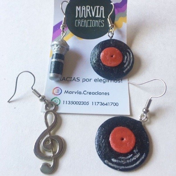 Producto - Aritos Colgantes Viva la Música