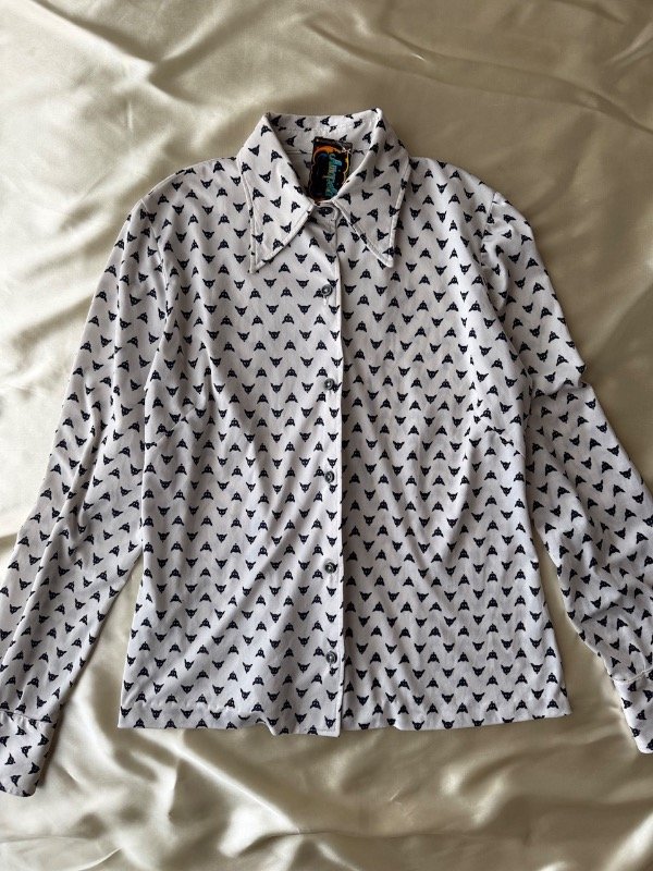 Producto - Camisa vintage print con azul - 0
