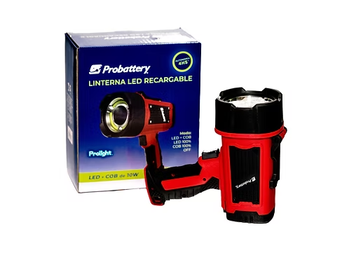 Producto - Linterna de Trabajo - 10W + COB - 1200lm - Celda 3,7v 3000mAh - Carga Type-C -