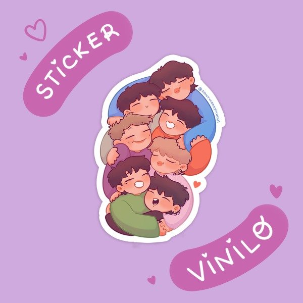 Producto - Sticker Abrazo los 7! - 0