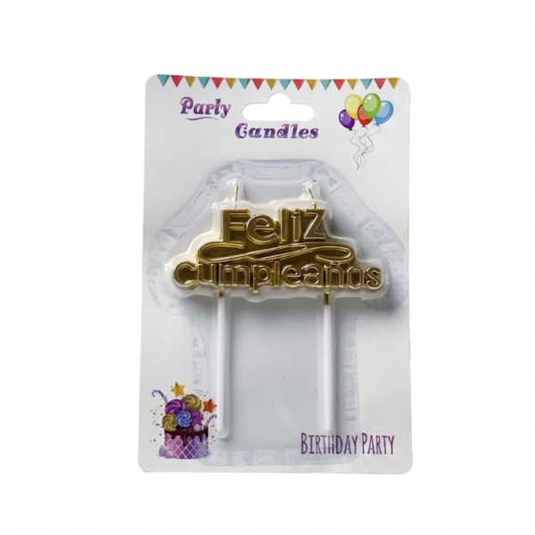 Producto - Vela topping "feliz cumple" - 1