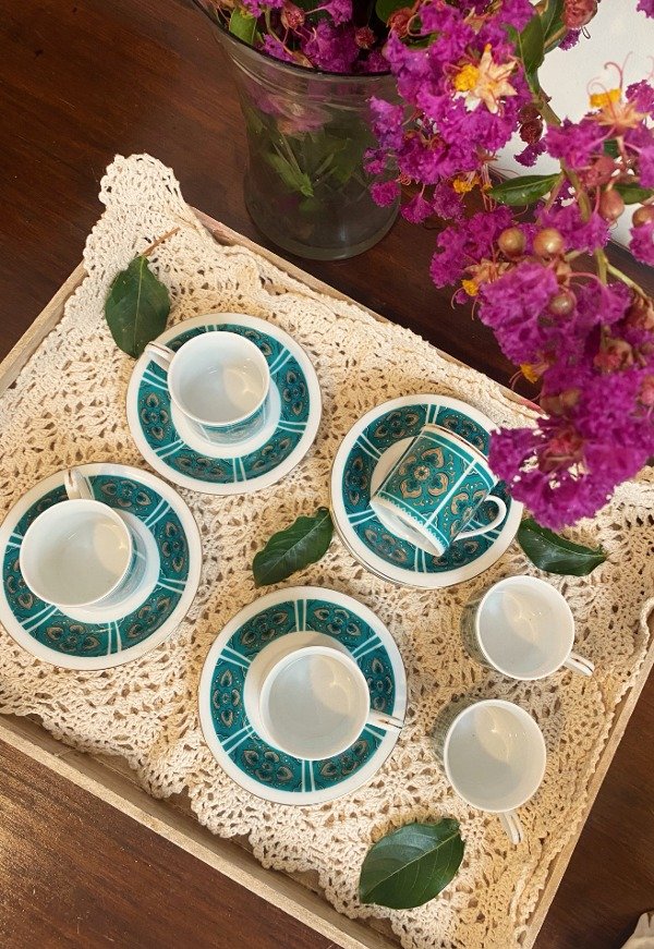 Producto - Juego De Café De Porcelana China x 6
