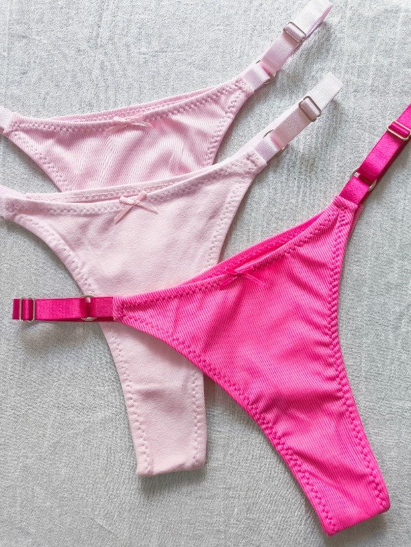 Producto - PACK x3 LESS 36 AL 44 (MICRO FUCSIA, MICRO ROSA, ALGODÓN ROSA)