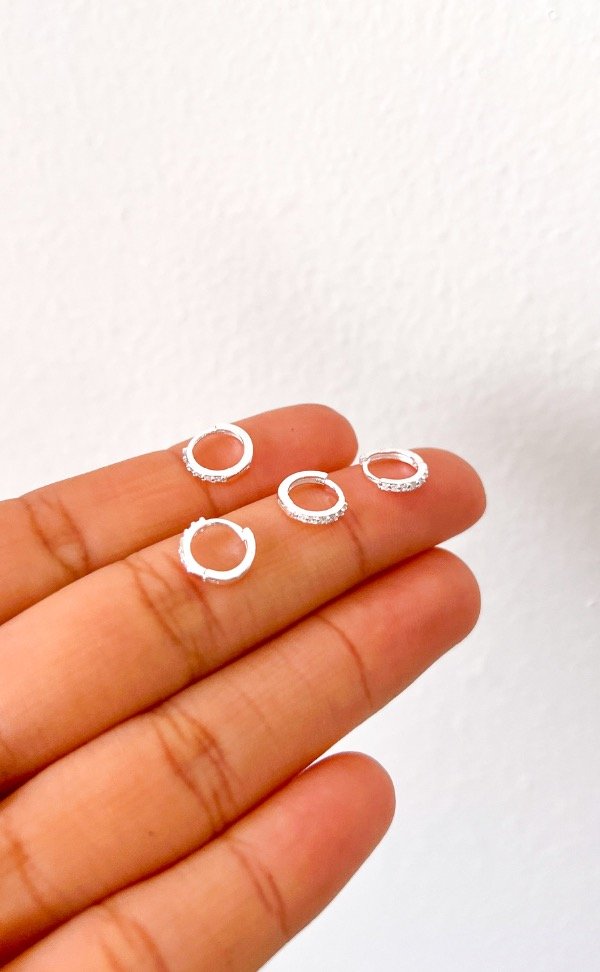 Producto - Argollita Mía 10mm (plata925)