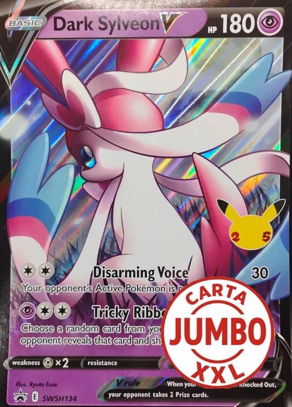 Producto - Dark Sylveon V Jumbo Promo SWSH134 Celebrations Pokemon TCG 2021