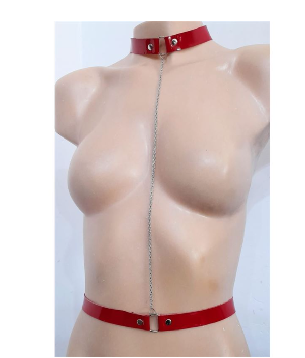Producto - Collar chain waist eco cuero
